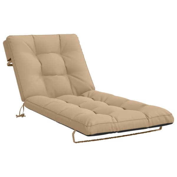 Solstol Kudde VIANEN 100% Polyester Sand 200 x 90 x 8 cm