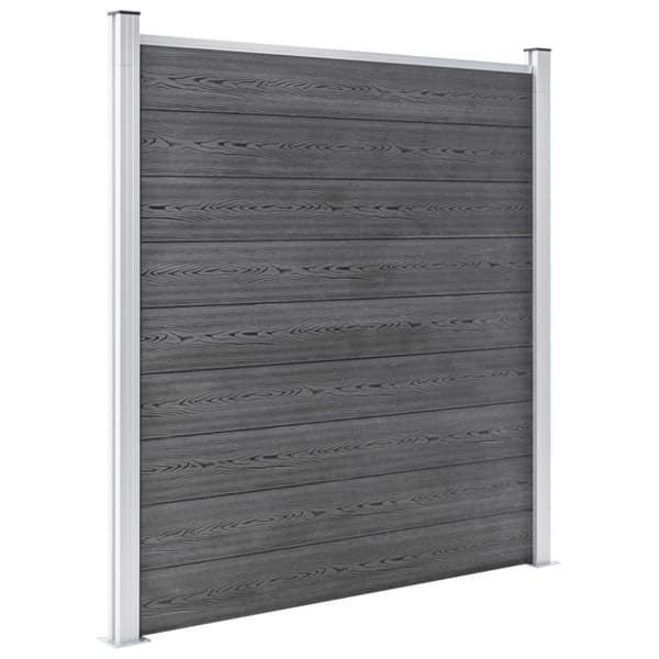 Staketpanel WPC 1564x186 cm grå