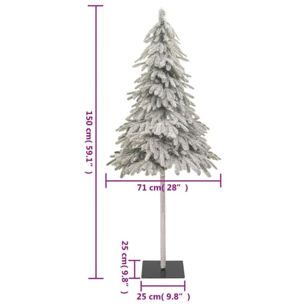 Plastgran med snö 150 cm