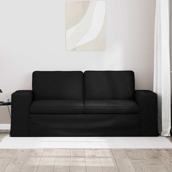 Soffa Svart 182 x 80 x 82 cm tyg