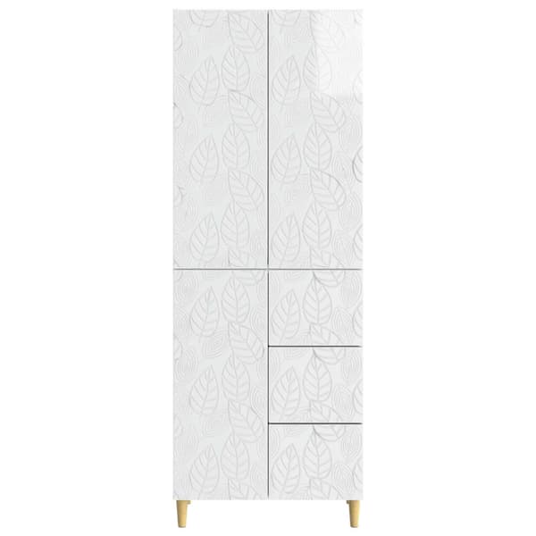 2 pcs Vit högglans