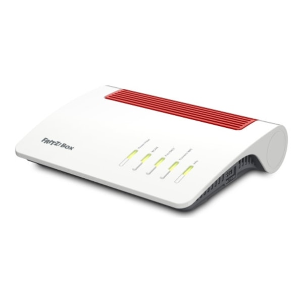 AVM FRITZ!Box 5590 Fiber - trådlös router - GPON terminal / voice card - Wi-Fi 6 - skrivbordsmodell Vit