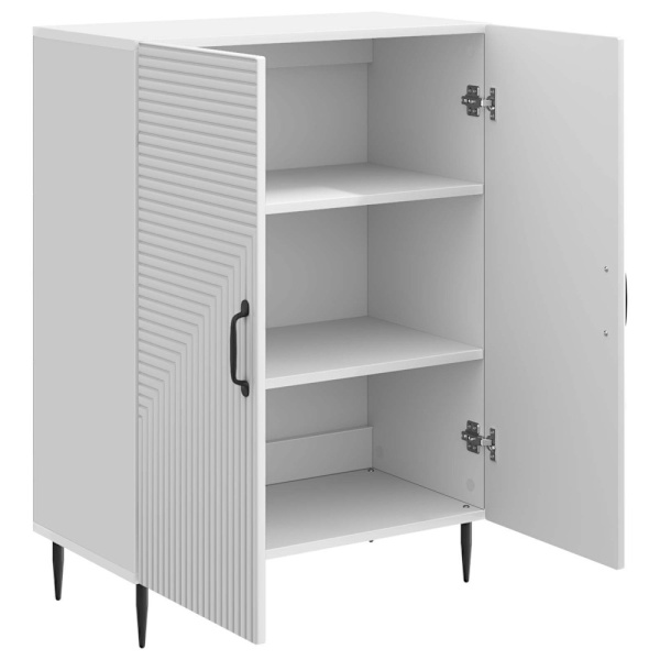 Sideboard Vit högglans 66 x 34,5 x 89,5 cm Konstruerat trä