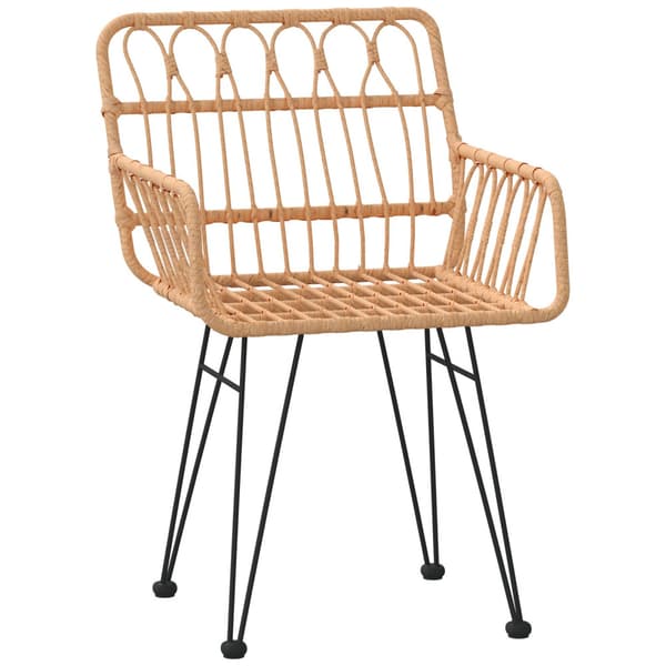 Trädgårdsmöbelset 3 pcs Brun Pulverlackerat stål