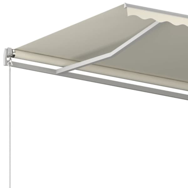 Markis manuellt infällbar 500x350 cm gräddvit