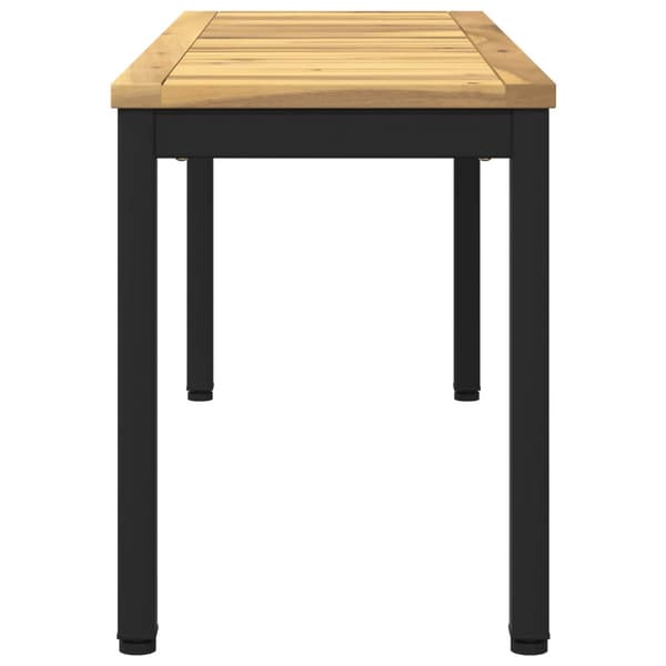 Trädgårdsbänk 108,5 x 35 x 45 cm Massivt Akaciaträ Rektangulär
