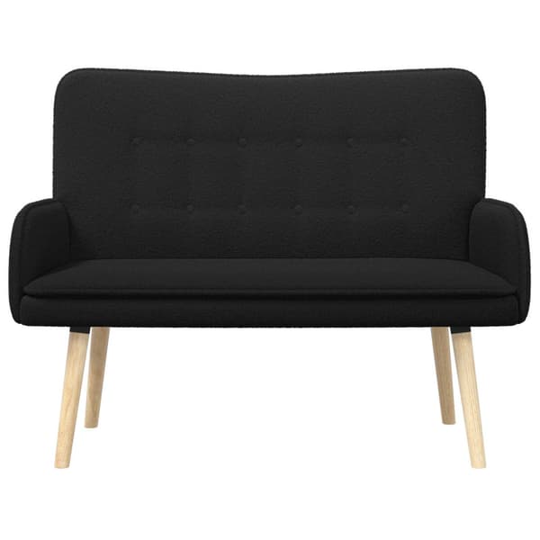 2-sits soffa Svart 115 x 61 x 87 cm Bouclé