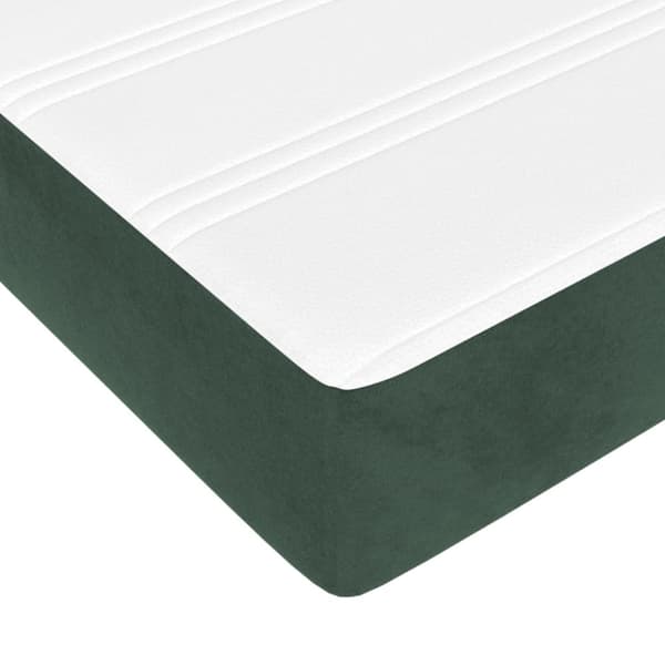 Pocketresårmadrass medium mörkgrön 180x200x20 cm sammet