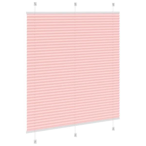 Plisserad persienn rosa 115x100 cm tyg bredd 114,4cm polyester