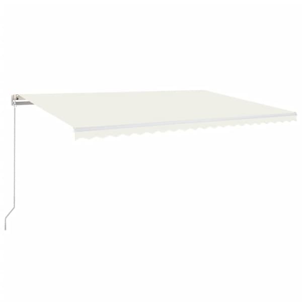 Markis manuellt infällbar 500x300 cm gräddvit