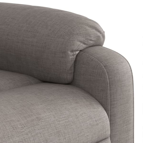Massagefåtölj taupe tyg