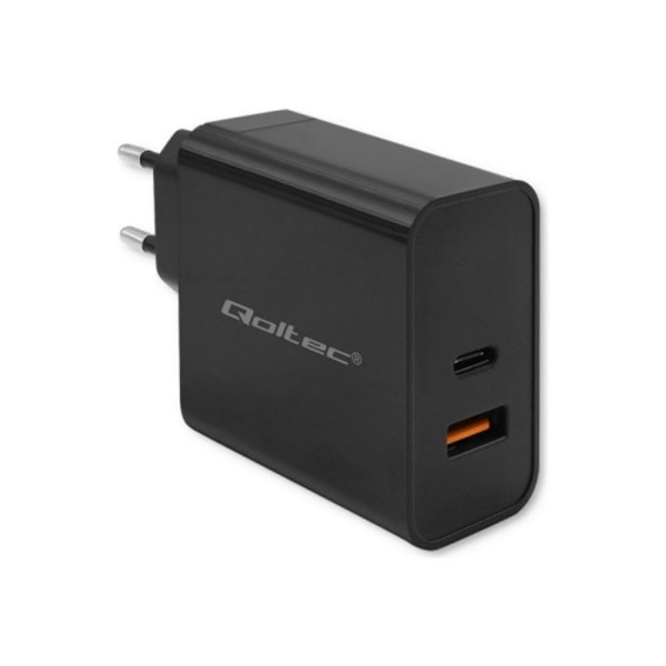 Qoltec strömadapter - super snabb, 5-20V, 1.5A - 24 pin USB-C, USB - 65 Watt