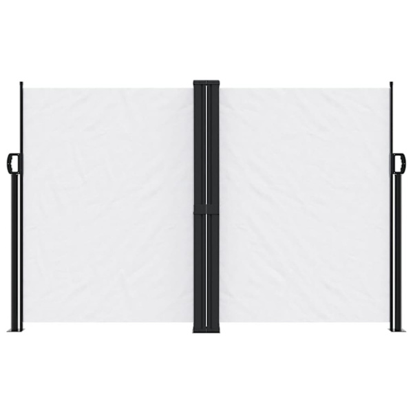 Infällbar sidomarkis vit 160x1000 cm
