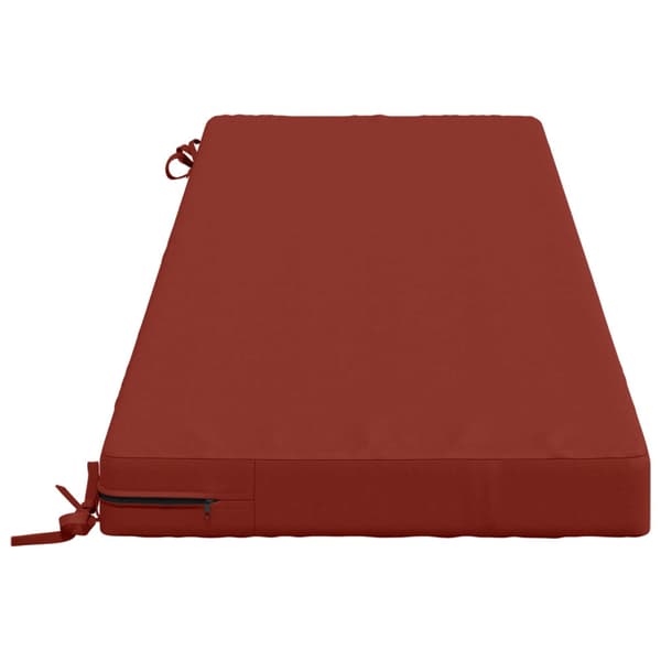 Bänk kudde SOEST 100% Polyester Röd 140 x 50 x 8 cm
