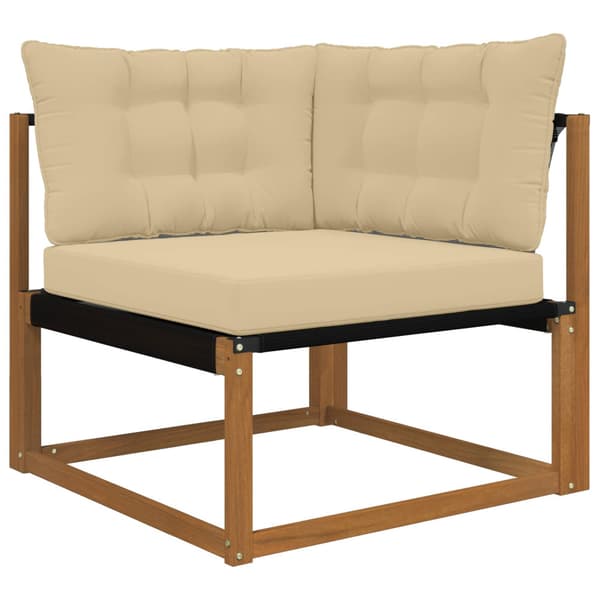 Utomhus Soffa Kudde 3 pcs Beige Polyester