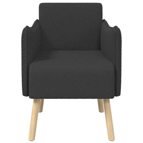 Accentfåtölj Mörkgrå Bouclé