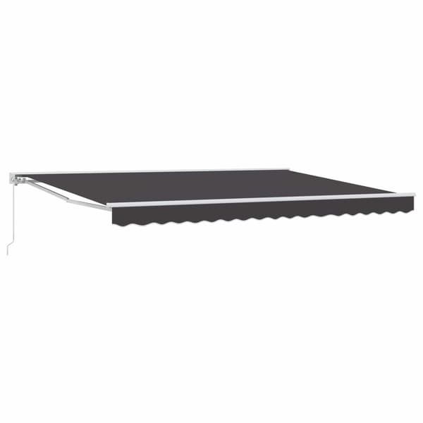 Manuell Utdragbar Markis Antracit 4 × 3,5 m