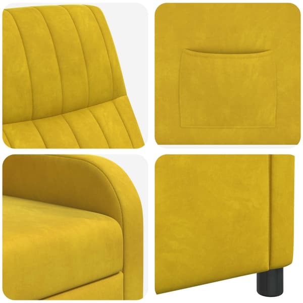 Recliner Gul Sammet (V)