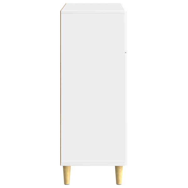 Sideboard Vit högglans 66 x 34,5 x 90 cm Konstruerat trä