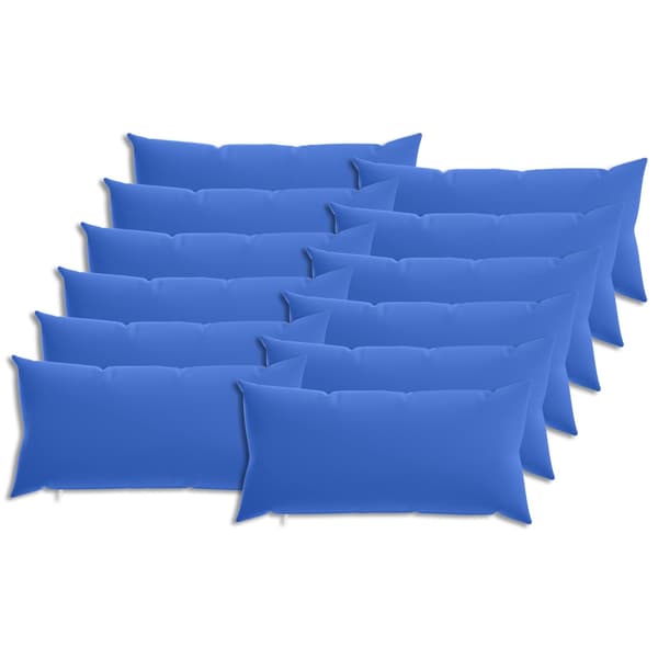 Kuddöverdrag 12 st HEERLEN Kungsblå 40 x 80 cm Polyester