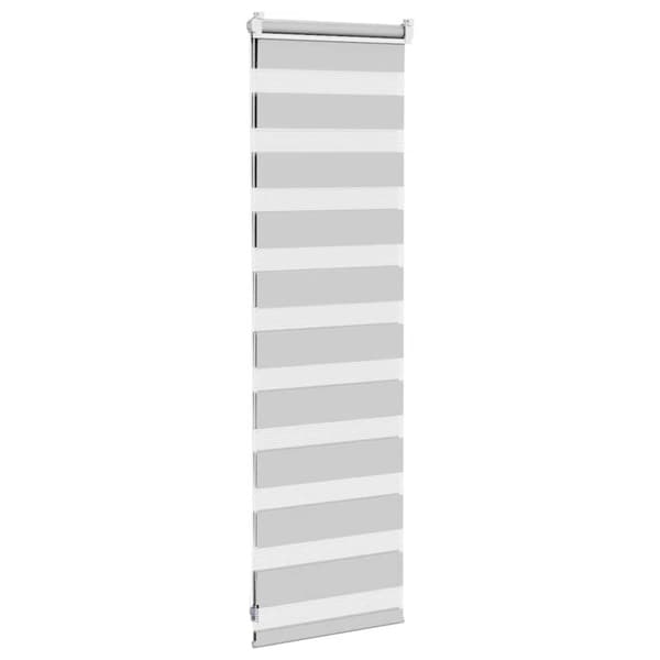 Rullgardin zebra ljusgrå 40x100 cm tyg bredd 35,9 cm polyester