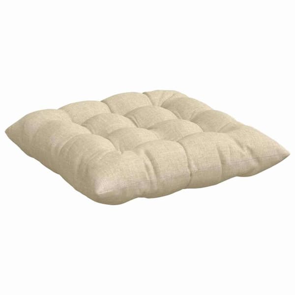 Sittkuddar 4 pcs Kräm 40 x 40 x 6 cm tyg