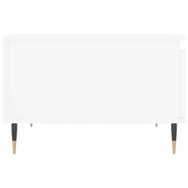 Soffbord vit 55x55x36,5 cm konstruerat trä