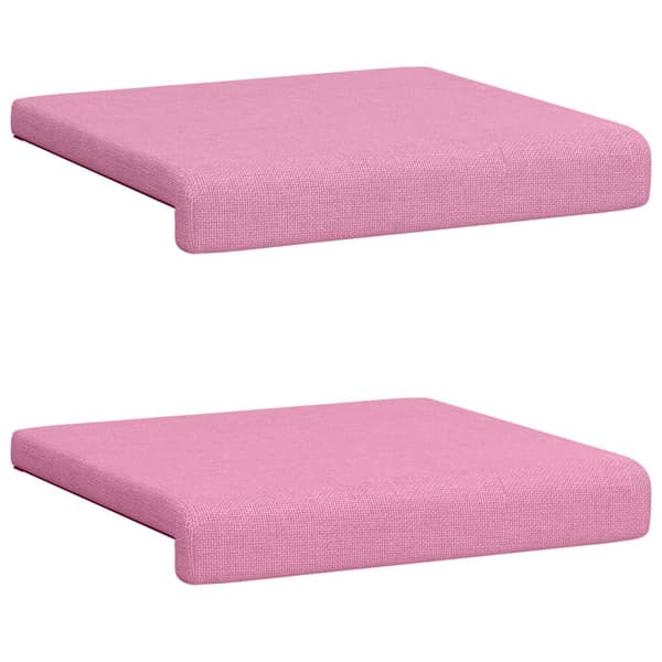 Bänk kudde 2 st Tyg Rosa Djup 35 cm