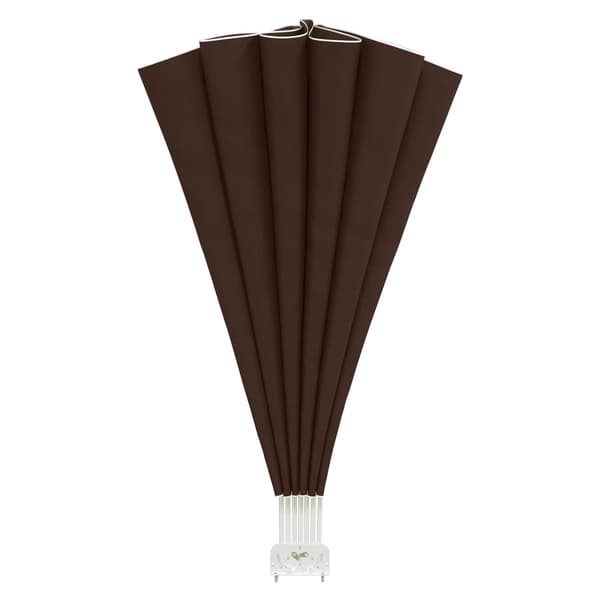 Balkongskärm Ø 320 cm Polyester Brun