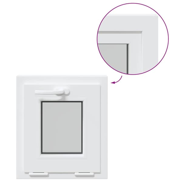 Tilt källarfönster RISOR 40 x 45 cm PVC och klart glas