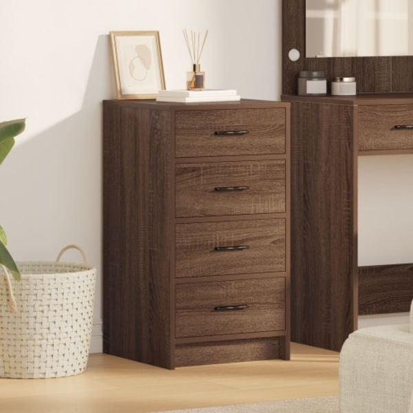 Sideboard brun ek 40x41x75 cm konstruerat trä