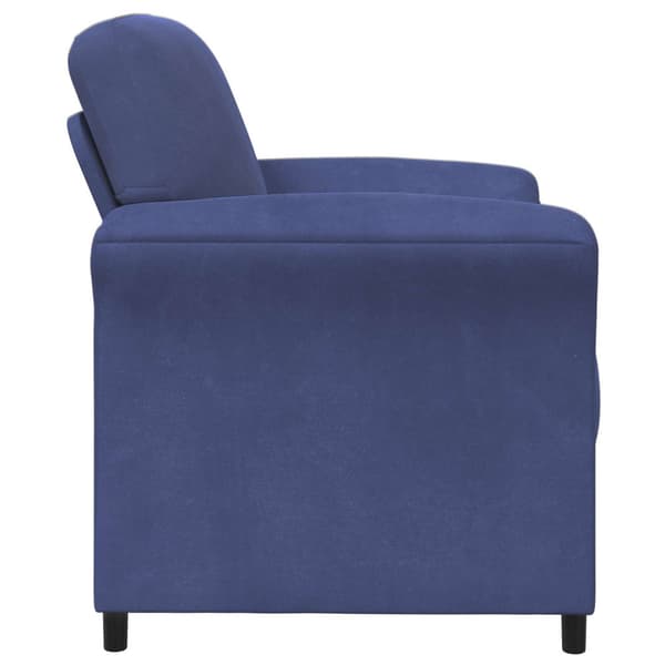 En-sitssoffa Polisblå 88 x 83 x 95 cm Sammet