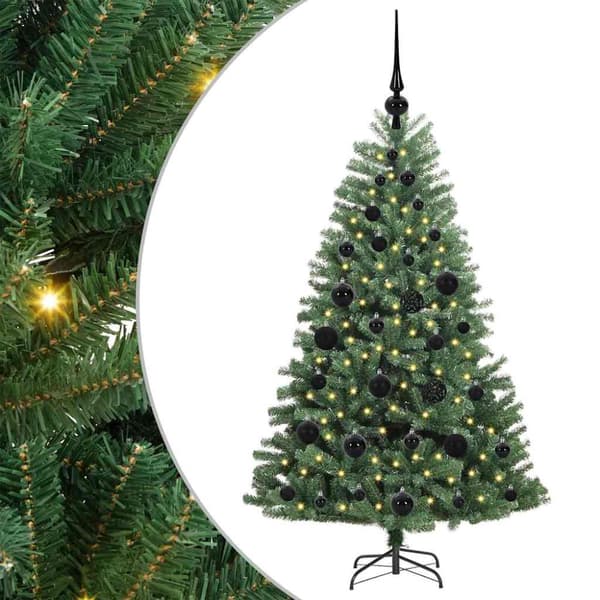 Plast Hingad Julgran Grön 120 cm PVC och metall