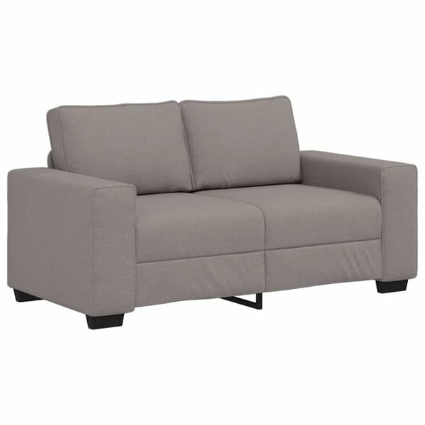 2-sitssoffa taupe 160x77x82 cm tyg