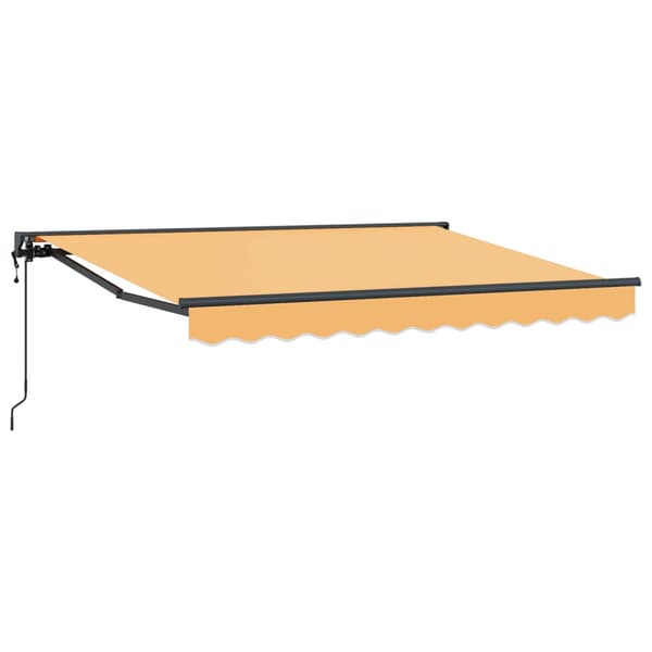 Utdragbar markis Sand 3,5 x 2,5 m Polyester och aluminium