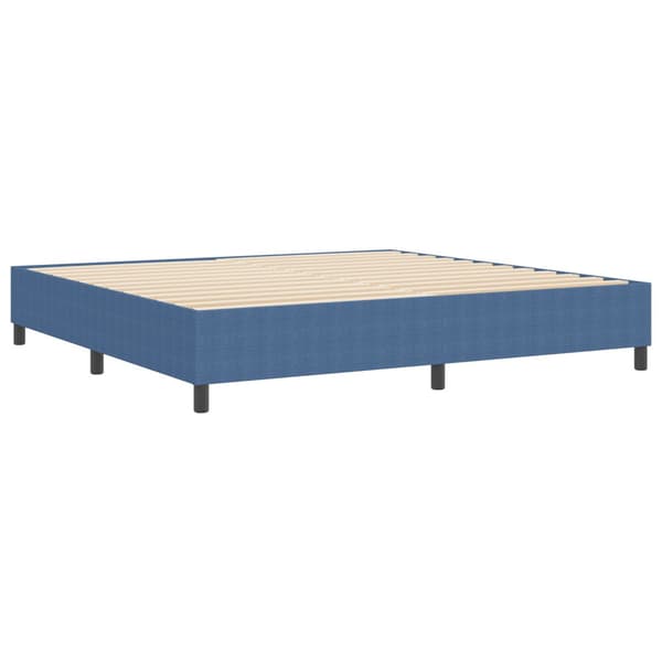 Plattform sängram Blå 200 x 200 cm Kordread tyg