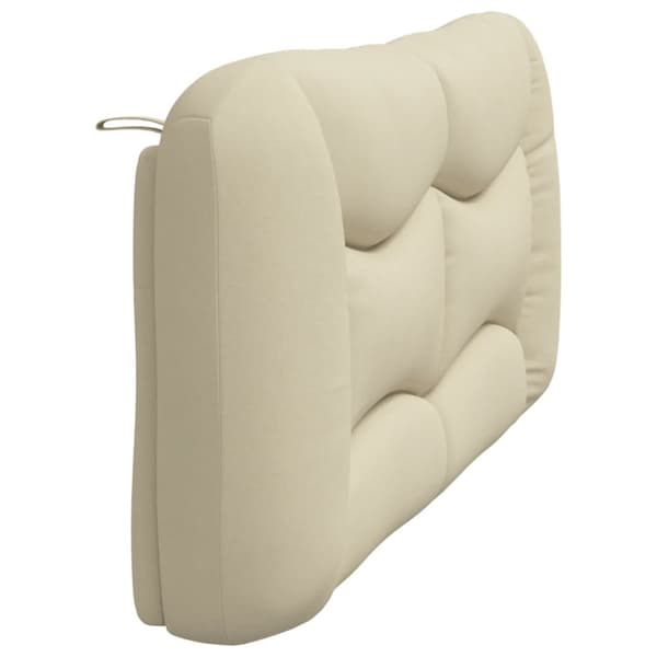 Headboard Cushion "Hvar" Cream 180 cm Fabric