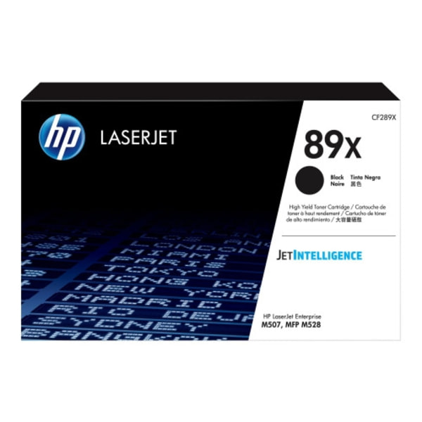HP 89X - hög kapacitet - svart - original - LaserJet - tonerkassett (CF289X)