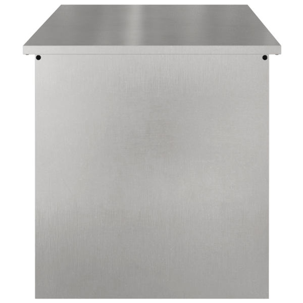 Utomhusförvaringslåda Silver 100 x 50,5 x 50 cm Stål