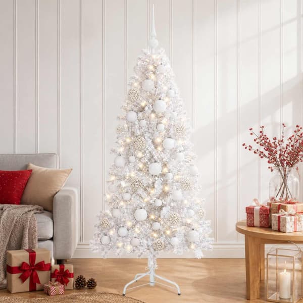 Plast Hingad Julgran 150 cm 150 LED-lampor Varmvit