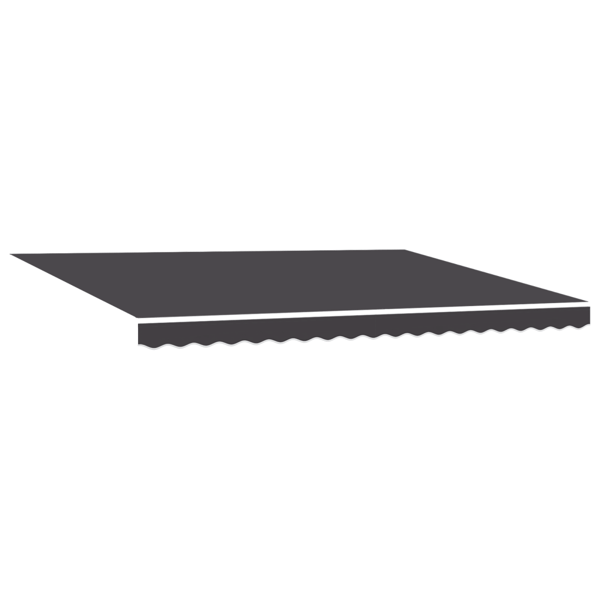 Utdragbar markis Antracit 450 × 300 cm Polyester och aluminium