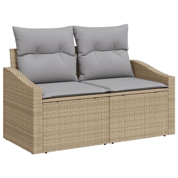 Trädgårdsoffset 6 st Beige och Grå
