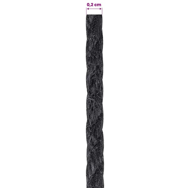 Jutegarn 2 pcs 2 Svart 100% Tossa jute