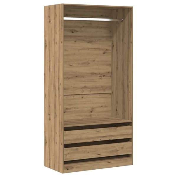 Garderob ek 100x50x200 cm konstruerat trä