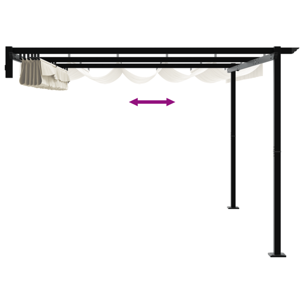 Paviljong Kräm 400 x 300 x 200 cm Polyester