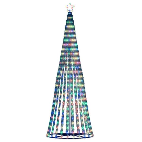 LED julgran 475 LEDs flerfärgad 247 cm