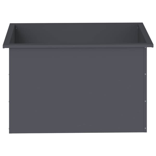 Odlingslåda med LED Antracit 50 x 80 x 48 cm Stål