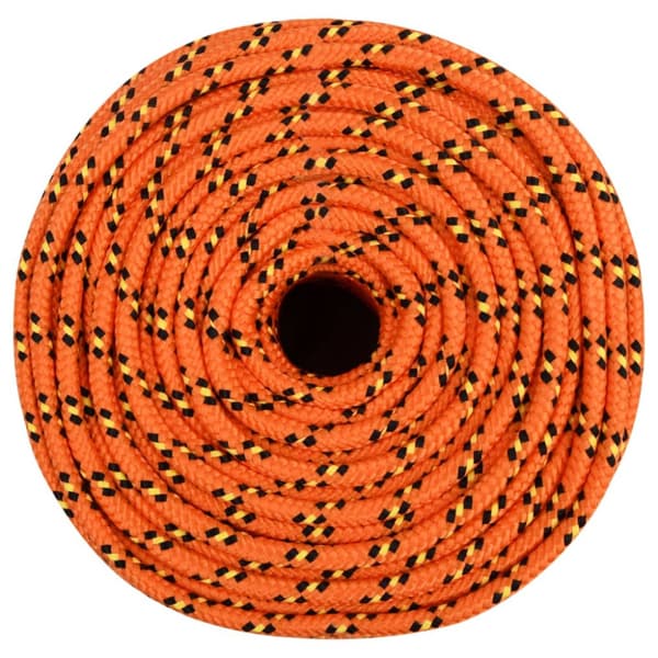 Båtlina orange 8 mm 250 m polypropylen