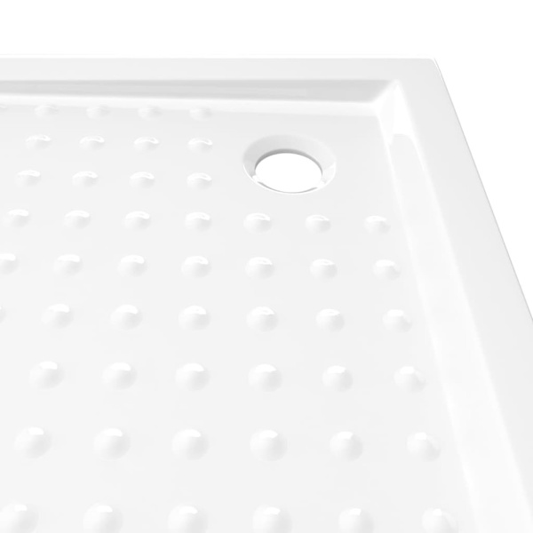 Duschkar med prickar vit 90x90x4 cm ABS