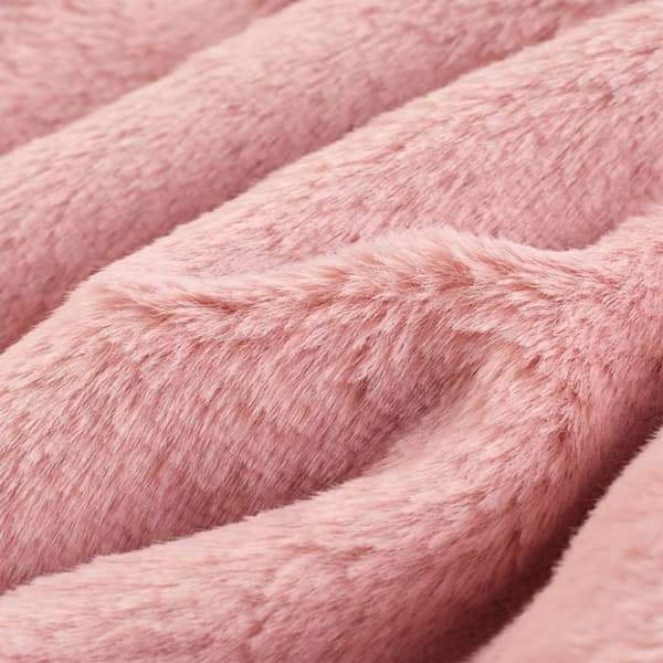Kappa för barn konstpäls rosa 128